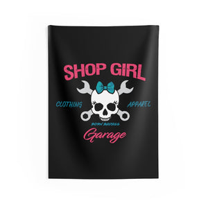 Shop Girl Garage Flag Full Color