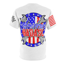Load image into Gallery viewer, American Badass White Unisex Tee