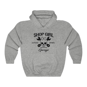 Unisex Heavy Blend™ Shop Girl Hooded Sweatshirt