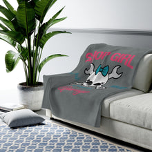 Load image into Gallery viewer, Shop Girl Velveteen Plush Blanket