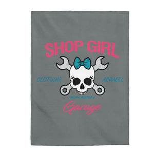 Shop Girl Velveteen Plush Blanket