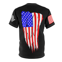 Load image into Gallery viewer, American Badass Flag Back Unisex Tee