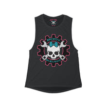 Load image into Gallery viewer, Women&#39;s Born Badass Flowy Scoop Muscle Tank
